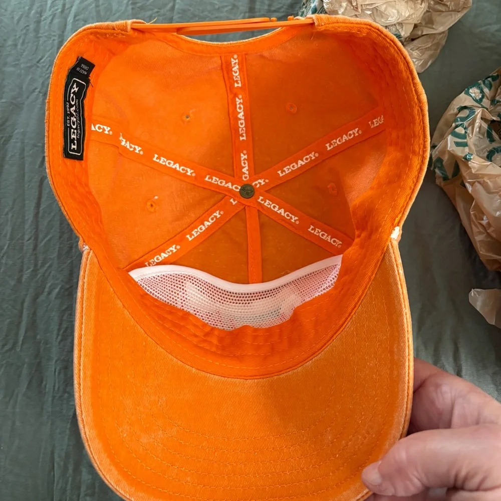 Legacy Hilton Head SC Orange Snapback Cap. OS.